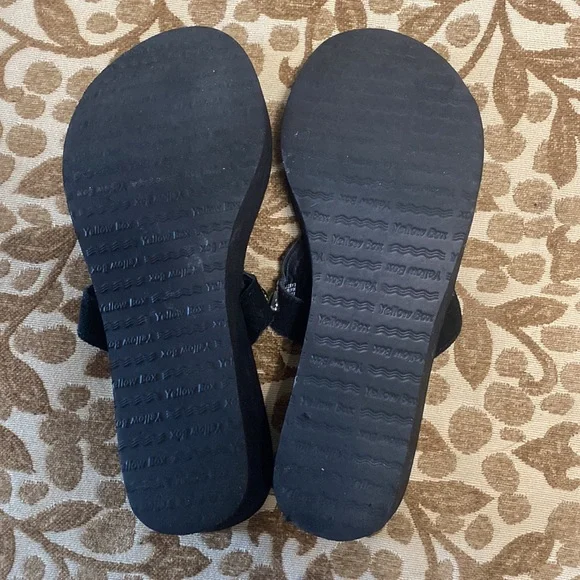 Black Bling Wedges by Yellow Box - Picture 4 of 5